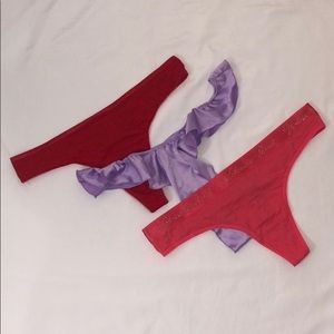 New Victoria's Secret Thong / String Panties 3 Pack Size XL